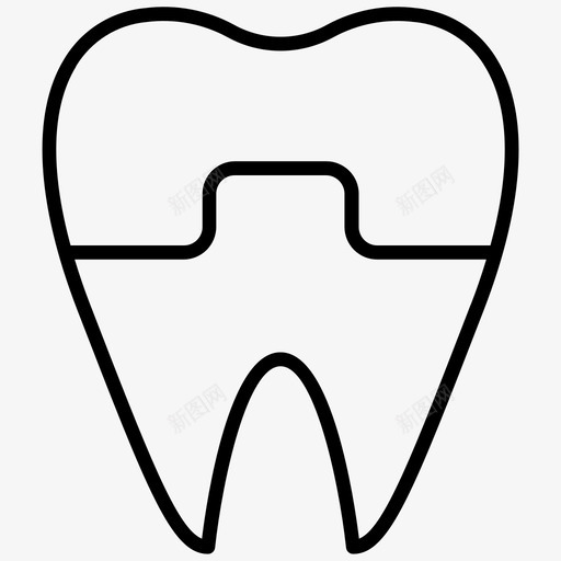 冠牙磨牙牙图标svg_新图网 https://ixintu.com 冠牙 牙 磨牙