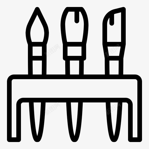 画笔艺术学校图标svg_新图网 https://ixintu.com 学校 工具 画笔 艺术 艺术学校