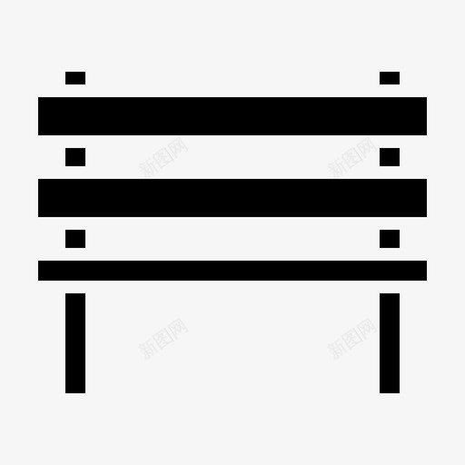 长凳公园操场图标svg_新图网 https://ixintu.com 公园 操场 长凳