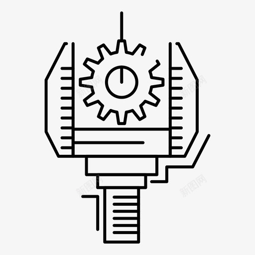 自动化工业机器图标svg_新图网 https://ixintu.com 工业 机器 机器人 生产 网络界面feb集合v4 自动化