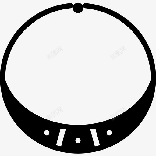 项链珠宝3填充图标svg_新图网 https://ixintu.com 填充 珠宝3 项链