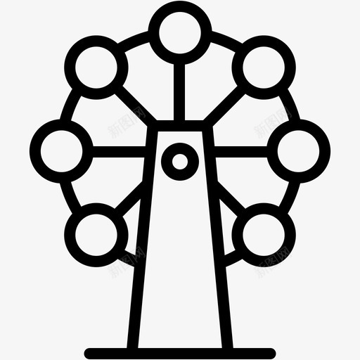 摩天轮公园操场图标svg_新图网 https://ixintu.com 公园 摩天轮 操场