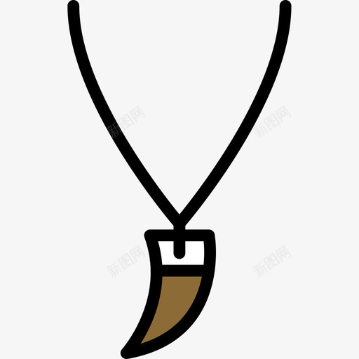 项链jewlery3线性颜色图标svg_新图网 https://ixintu.com jewlery3 线性颜色 项链