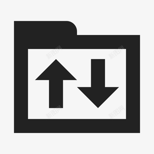 同步文件夹连接刷新图标svg_新图网 https://ixintu.com 刷新 同步 操作 文件夹 更新 菜单 连接