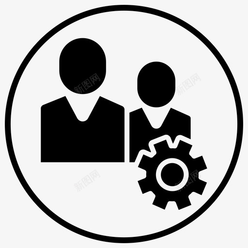 系统团队配置文件设置图标svg_新图网 https://ixintu.com 敏捷3圈 用户 系统团队 设置 配置文件