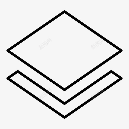 图层排列图标svg_新图网 https://ixintu.com 图层 堆栈 所有尺寸的基本图标 排列 设计 页面