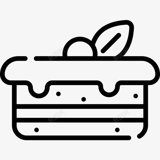 蛋糕新年23直系图标svg_新图网 https://ixintu.com 新年 直系 蛋糕