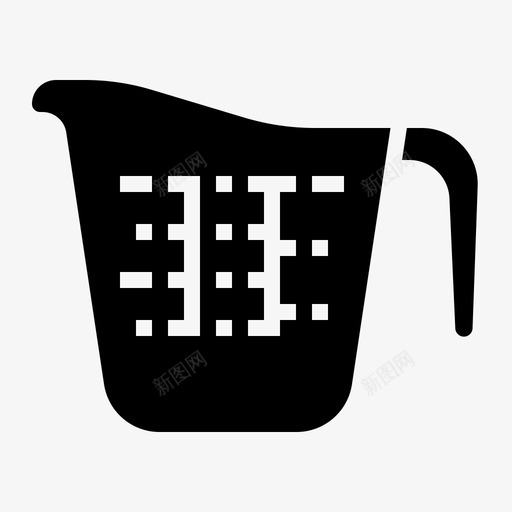量杯罐子壶图标svg_新图网 https://ixintu.com 厨房 壶 罐子 量杯