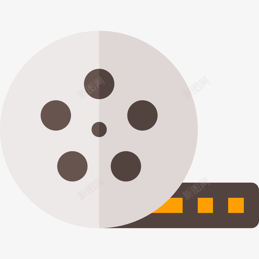 胶片卷盘放映5扁平图标svg_新图网 https://ixintu.com 卷盘 扁平 放映 胶片