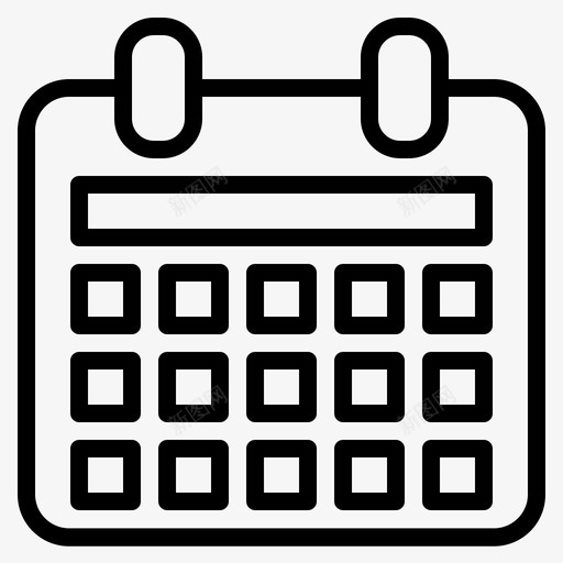日历日程数字图标svg_新图网 https://ixintu.com 数字 数字营销线 日历 日程 营销
