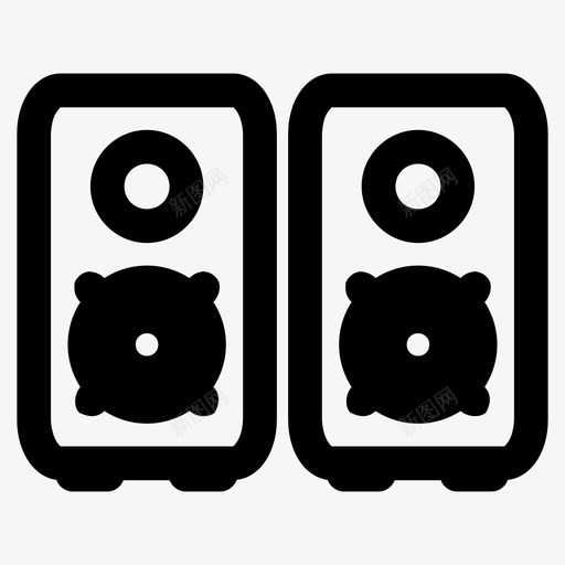 音响系统音响音乐图标svg_新图网 https://ixintu.com 扬声器 系统 音乐 音乐剧 音响 音调