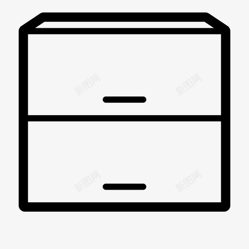 壁柜抽屉组合厨房图标svg_新图网 https://ixintu.com 厨房家具 壁柜 抽屉 组合厨房