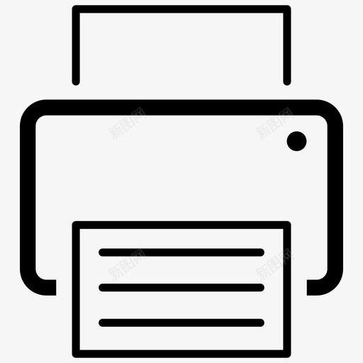 打印机办公室纸张图标svg_新图网 https://ixintu.com 办公室 印刷 我们 打印机 纸张 联系