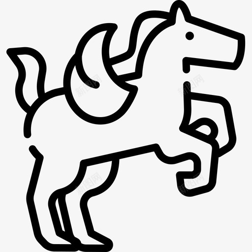 飞马座希腊神话6直系图标svg_新图网 https://ixintu.com 希腊神话 直系 飞马座