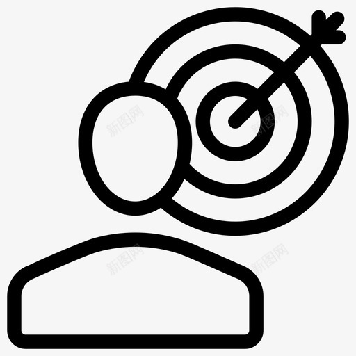 目标人物目标射箭图标svg_新图网 https://ixintu.com 交流 人物 会议 商务 场所 射箭 工作 工作场 用户 目标 飞镖