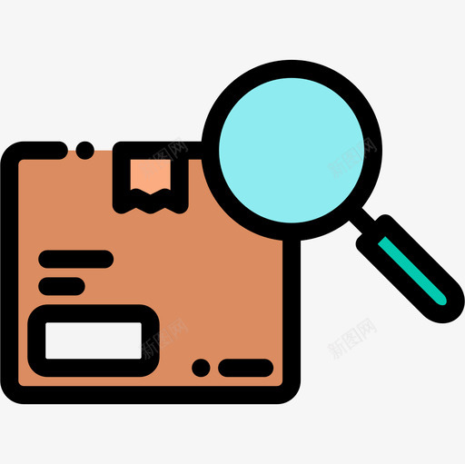 搜索后勤44线性颜色图标svg_新图网 https://ixintu.com 后勤 搜索 线性 颜色