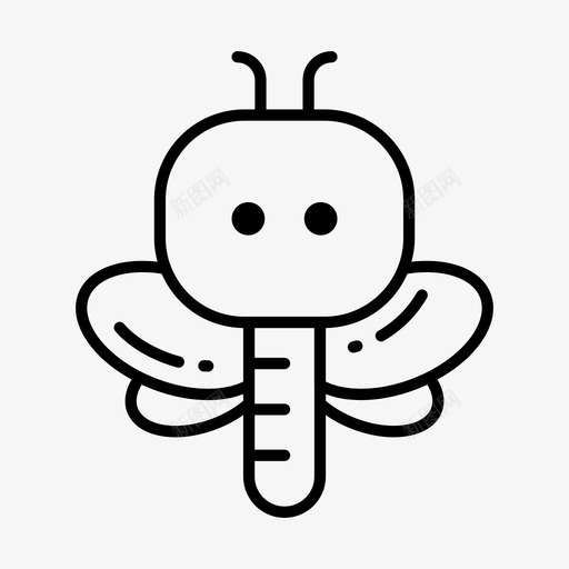 蜻蜓动物昆虫图标svg_新图网 https://ixintu.com 动物 昆虫 春天 蜻蜓