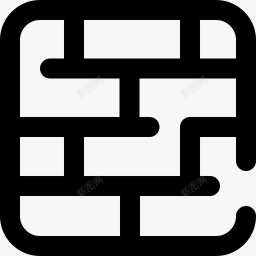 墙房地产134轮廓图标svg_新图网 https://ixintu.com 墙 房地产134 轮廓