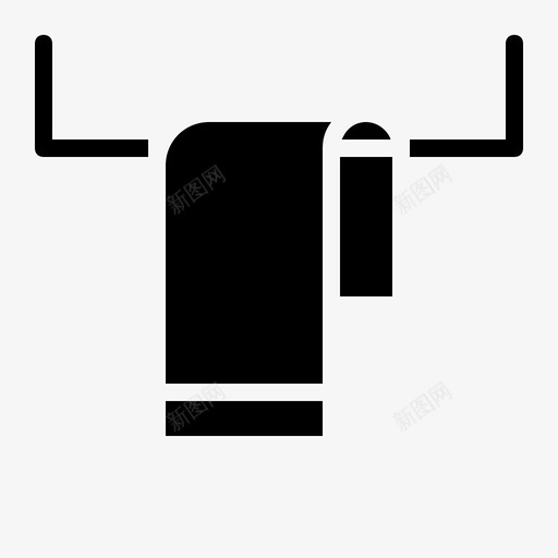 毛巾浴室卫生用品图标svg_新图网 https://ixintu.com 卫生用品 卫生间 毛巾 浴室 餐巾