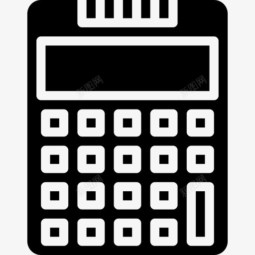 计算器办公用品3实心图标svg_新图网 https://ixintu.com 办公用品3 实心 计算器
