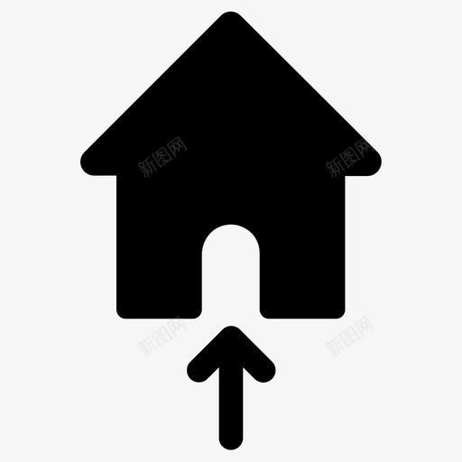 室内家房子图标svg_新图网 https://ixintu.com 室内 房子 生活 里面