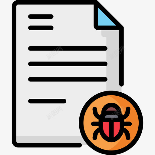 垃圾邮件防护安全4线性颜色图标svg_新图网 https://ixintu.com 垃圾邮件 线性颜色 防护安全4