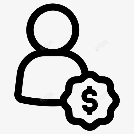 客户买家购物者图标svg_新图网 https://ixintu.com 买家 客户 购物者