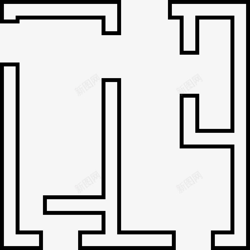 平面图建筑工程蓝图图标svg_新图网 https://ixintu.com 公寓 家居平面图 平面图 建筑工程 房屋平面图 施工图 蓝图
