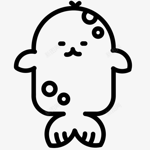 有表情有动物睡觉图标svg_新图网 https://ixintu.com 有动物 有表情 睡觉