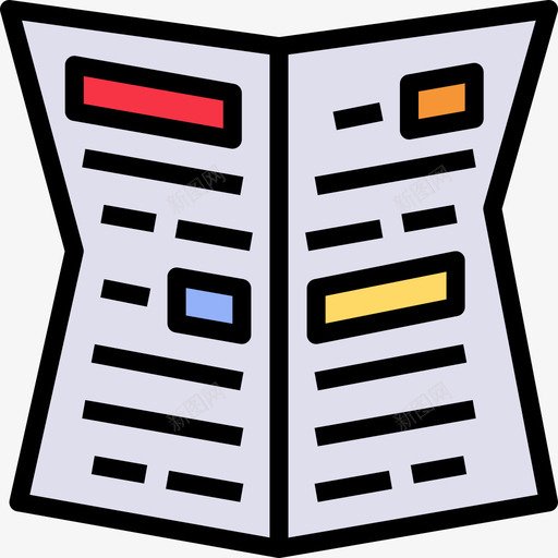 公报股票市场线性颜色图标svg_新图网 https://ixintu.com 公报 线性颜色 股票市场