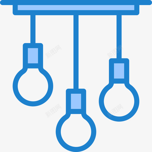 灯灯12蓝色图标svg_新图网 https://ixintu.com 蓝色