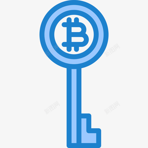 比特币比特币75蓝色图标svg_新图网 https://ixintu.com 比特 蓝色