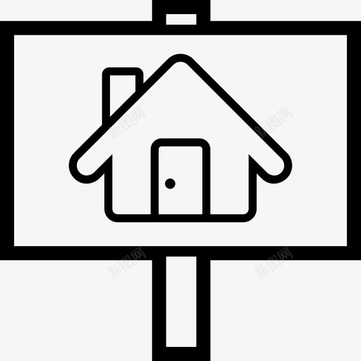 销售委员会家房子图标svg_新图网 https://ixintu.com 家 房子 真实状态 真实状态线 销售委员会