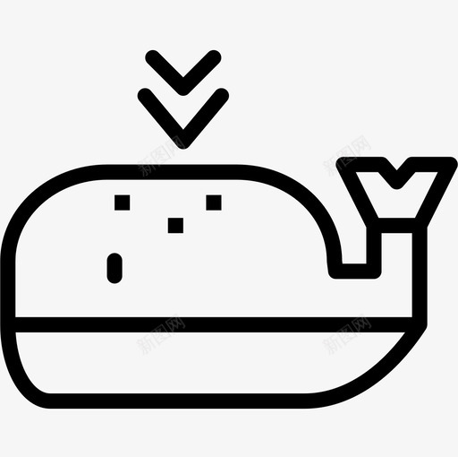 鲸鱼驱动直线图标svg_新图网 https://ixintu.com 直线 驱动 鲸鱼