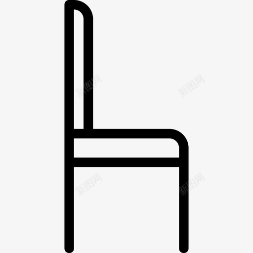 椅子家具和家用15直线型图标svg_新图网 https://ixintu.com 家具和家用15 椅子 直线型