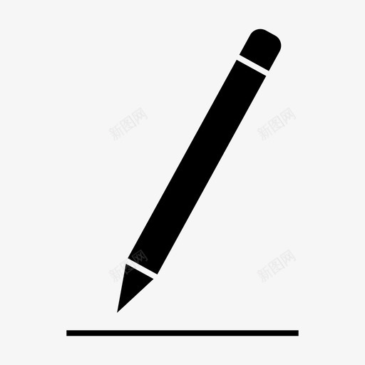 书写编辑文件纸张图标svg_新图网 https://ixintu.com 书写 办公设备 文具 笔 纸张 编辑文件