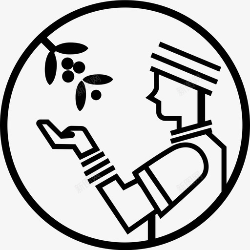 农民收获本地有机图标svg_新图网 https://ixintu.com 产地 农民 单一 咖啡豆 收获 有机 本地
