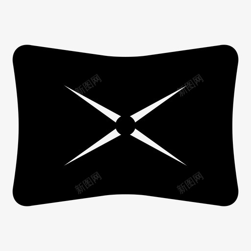 靠垫家起居室图标svg_新图网 https://ixintu.com 睡眠 财产 起居室 靠垫