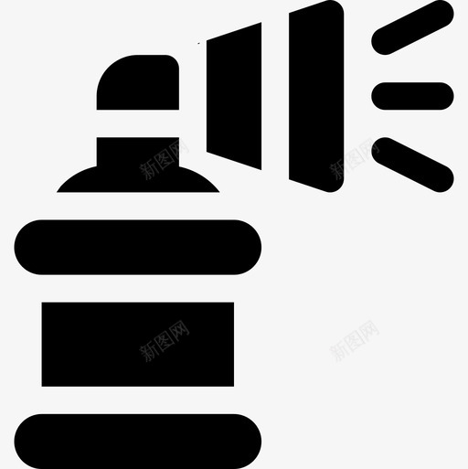 空气喇叭曲棍球17填充图标svg_新图网 https://ixintu.com 喇叭 填充 曲棍球 空气