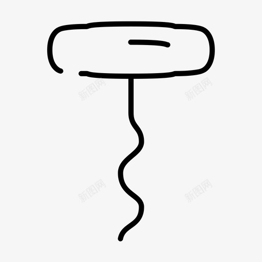 开瓶器瓶塞旋转图标svg_新图网 https://ixintu.com 开瓶器 旋转 混合 瓶塞 葡萄酒 间隙