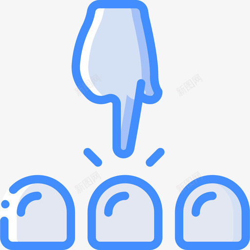 顶针赌博20蓝色图标svg_新图网 https://ixintu.com 蓝色 赌博20 顶针