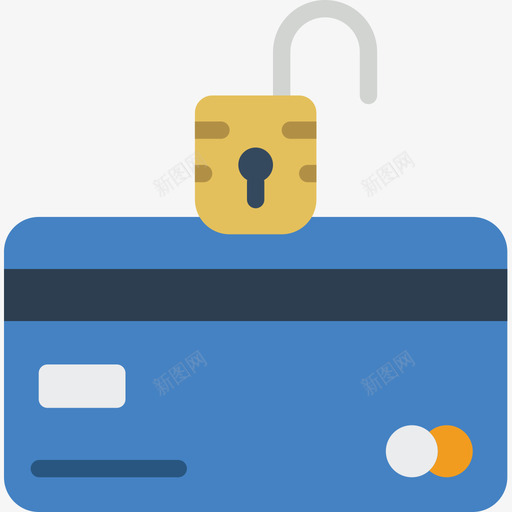信用卡hacker25扁平图标svg_新图网 https://ixintu.com hacker25 信用卡 扁平