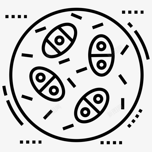死细胞胶原蛋白表皮图标svg_新图网 https://ixintu.com 上皮细胞 医用大麻线图标 器官 外壳 死细胞 皮肤细胞 细胞 胶原蛋白 胶原蛋白织物纤维图标 表皮