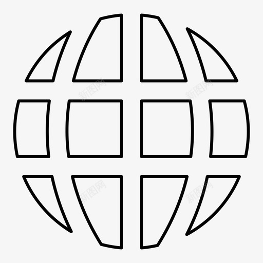 网络地球全球定位系统图标svg_新图网 https://ixintu.com 世界 全球定位系统 地球 系带 网络