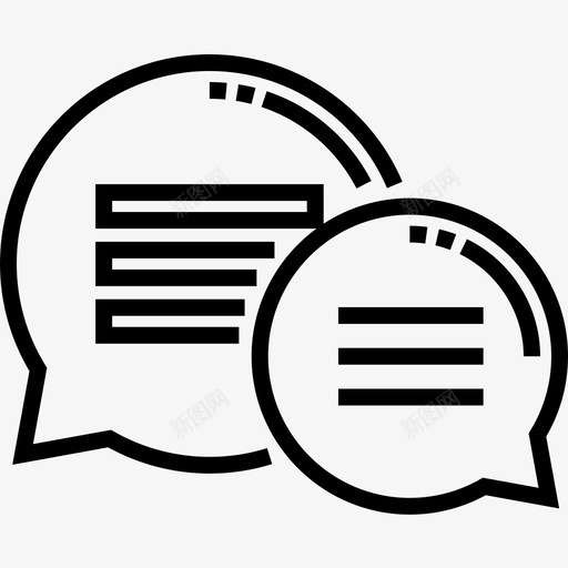 聊天社交媒体79直系图标svg_新图网 https://ixintu.com 媒体 直系 社交 聊天