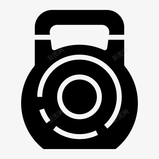 壶铃健身健身房图标svg_新图网 https://ixintu.com 举重 健身 健身实心 健身房 壶铃