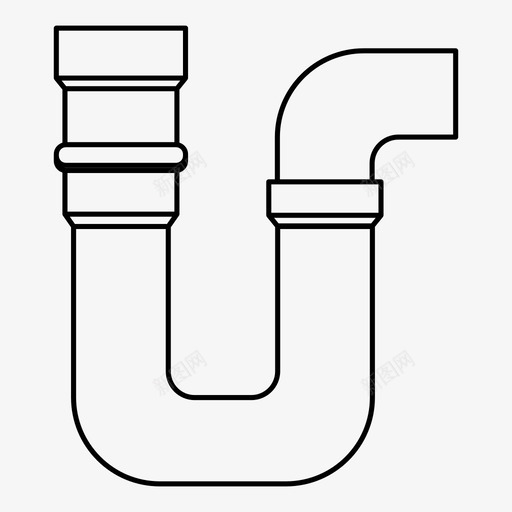 水管浴室水管工图标svg_新图网 https://ixintu.com 水 水管 水管工 浴室