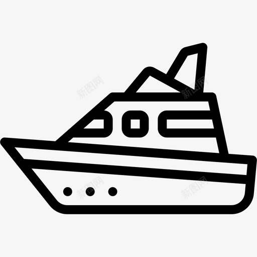 Yatch运输117直线图标svg_新图网 https://ixintu.com Yatch 直线 运输117