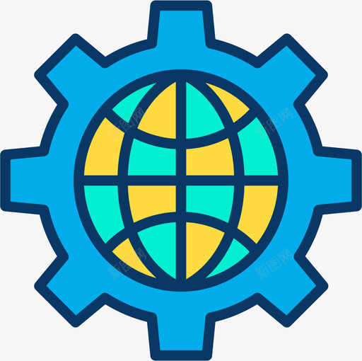全球网络安全11线性颜色图标svg_新图网 https://ixintu.com 全球 线性颜色 网络安全11