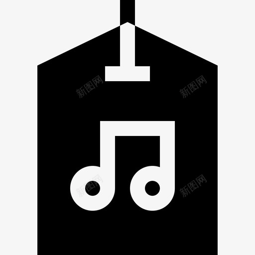 标签音乐商店4已填充图标svg_新图网 https://ixintu.com 已填充 标签 音乐商店4